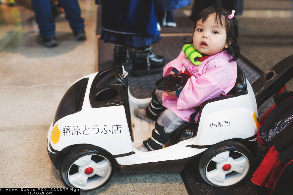 Nezuko (<a href="/smallrinilady/">SmallRiniLady @HomeVegging</a>'s daughter) going for a ride in the Initial D Toyota AE86!

#cosplay #sakuracon #sakuracon2022