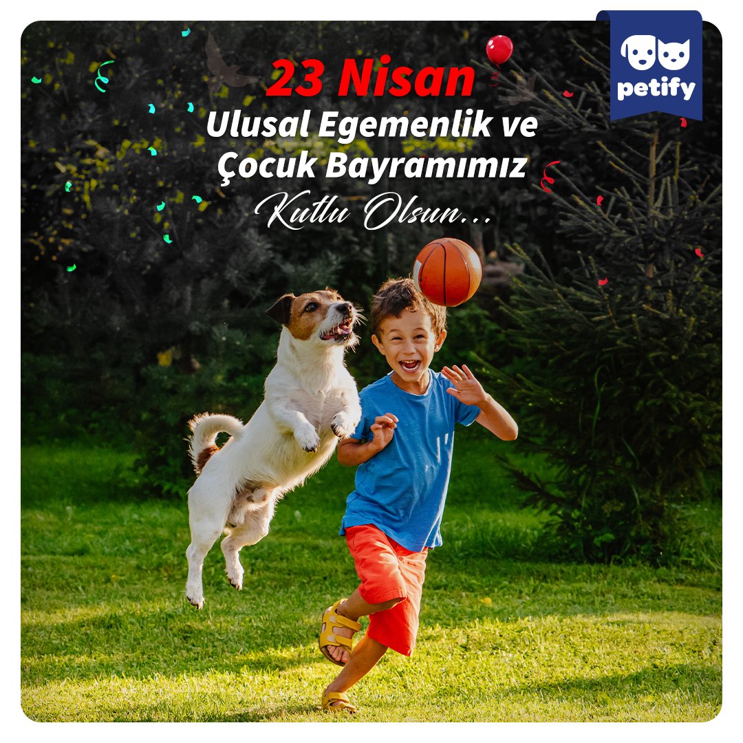 Petify ailesi olarak çocukların ve ruhu çocuk kalanların 23 Nisan Ulusal Egemenlik ve Çocuk Bayramını kutlarız!

#Petify #PetifyVet #23Nisan