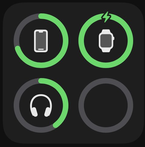 FedRCivP11's tweet photo. #Apple battery widget be staring at you like “Tim Cook needs a new pair of shoes, fill that circle.” #ApplePAN #cash #ecosystem https://t.co/Bj0bIGsCYs