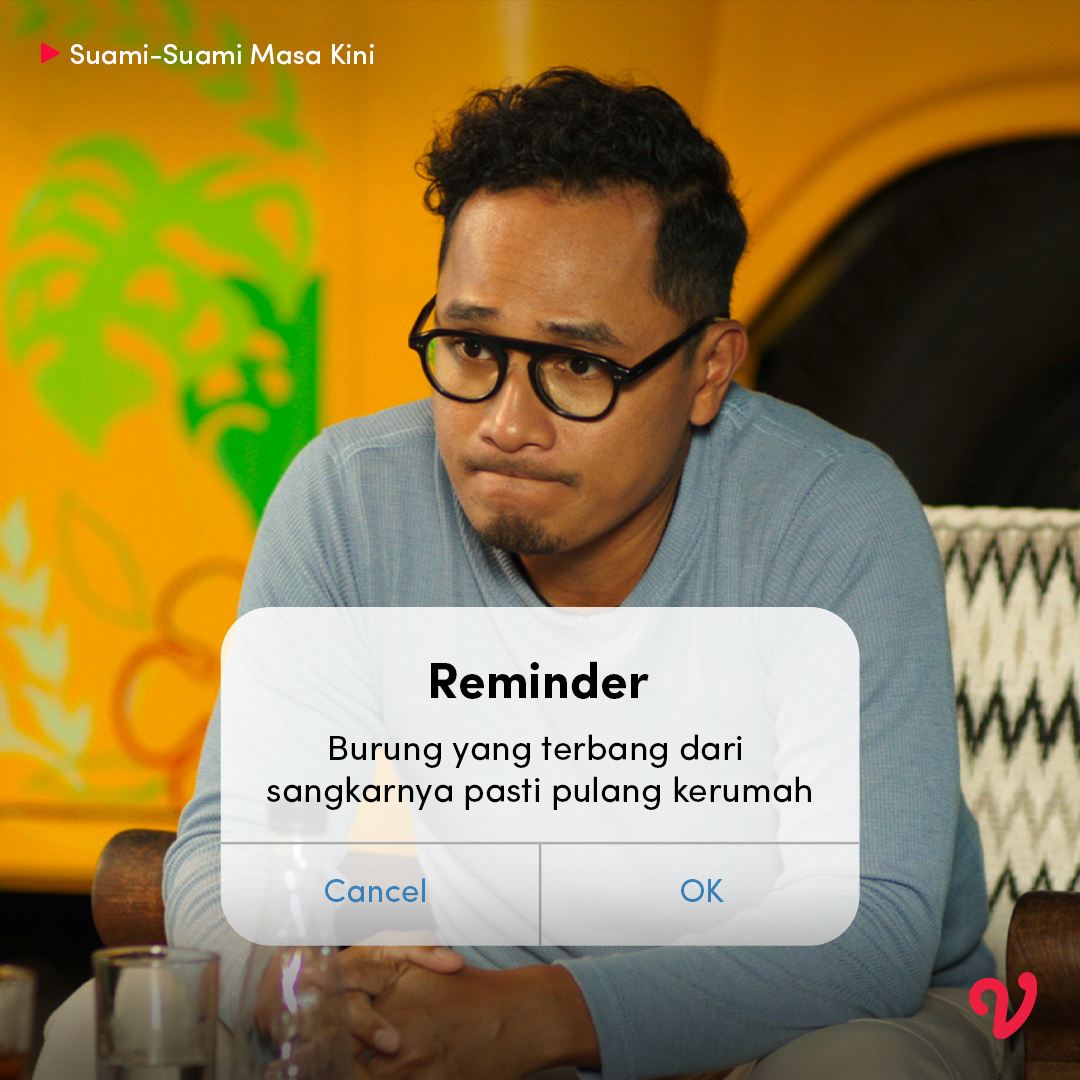 vidio's tweet photo. Sebenernya ini reminder untuk para suami-suami..
Tapi barangkali kalian ada yang relate juga yekan..🤭
#SSMK #SuamiSuamiMasaKini #Vidiooriginals #SemuaAdaDiVidio https://t.co/xDWSg7YHng
