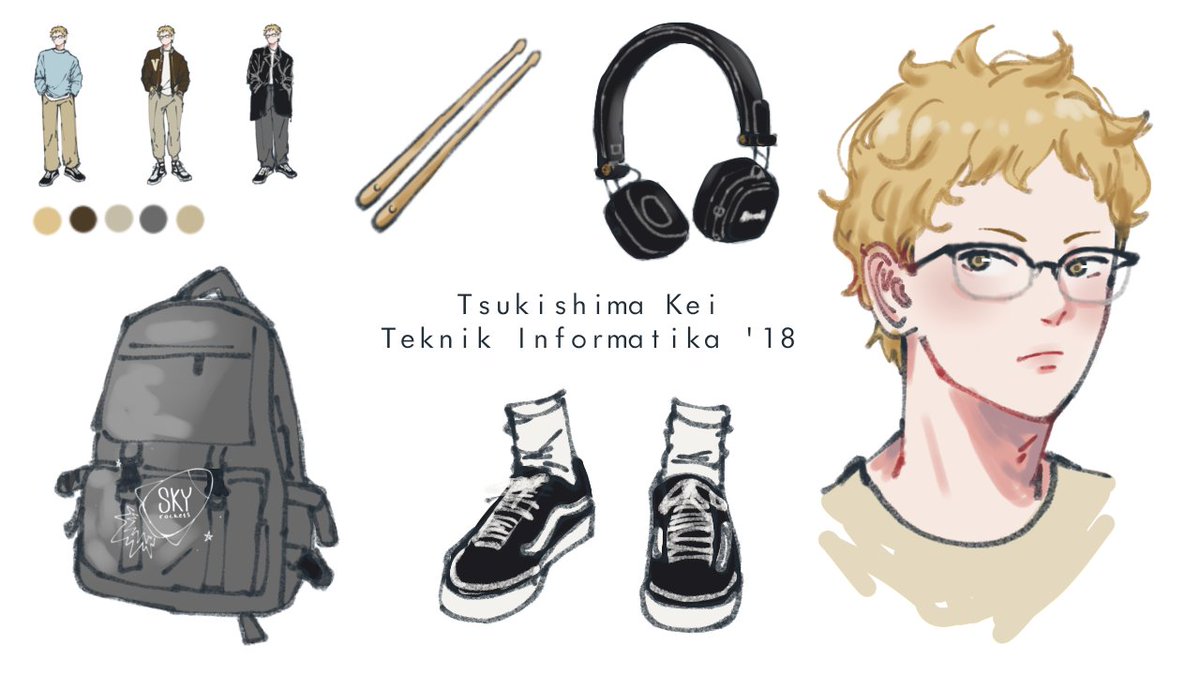 stekcoryks's tweet photo. [#skykei]

and this is our beloved #skyrockets'🚀 drummer, Tsukishima Kei!

#SHOYOU #TOBIO #KEI #TADASHI #HITOKA https://t.co/U8xj8CceRl