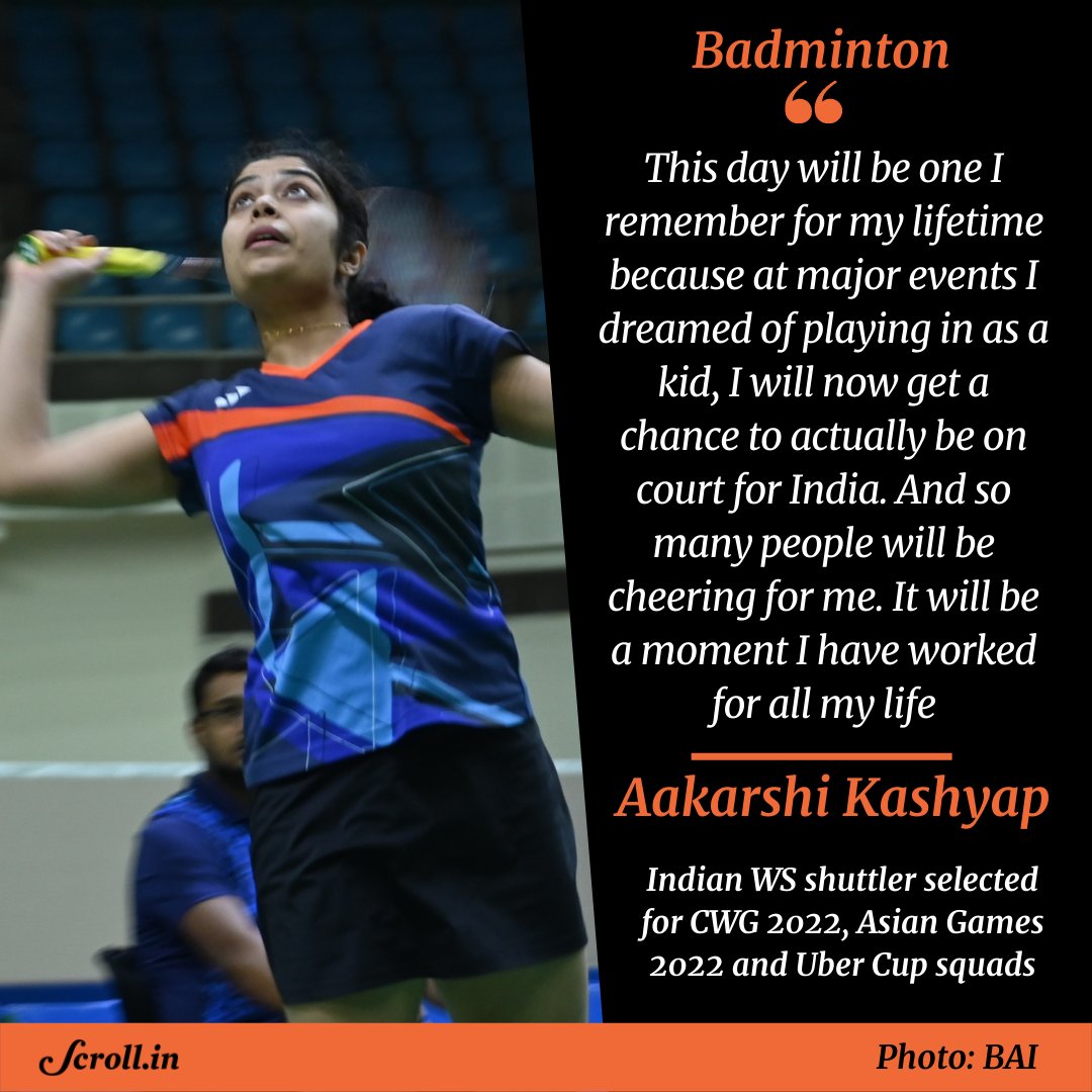 vinayakkm's tweet photo. #Badminton 🏸

Replug: Spoke to Aakarshi Kashyap after her great week at the #BAISelectionTrials that helped her realise a dream she has been working hard for. With inputs from her mentor @kpradeepraju.  

Read? https://t.co/OZezXKV12I https://t.co/6cHeGBNhlf