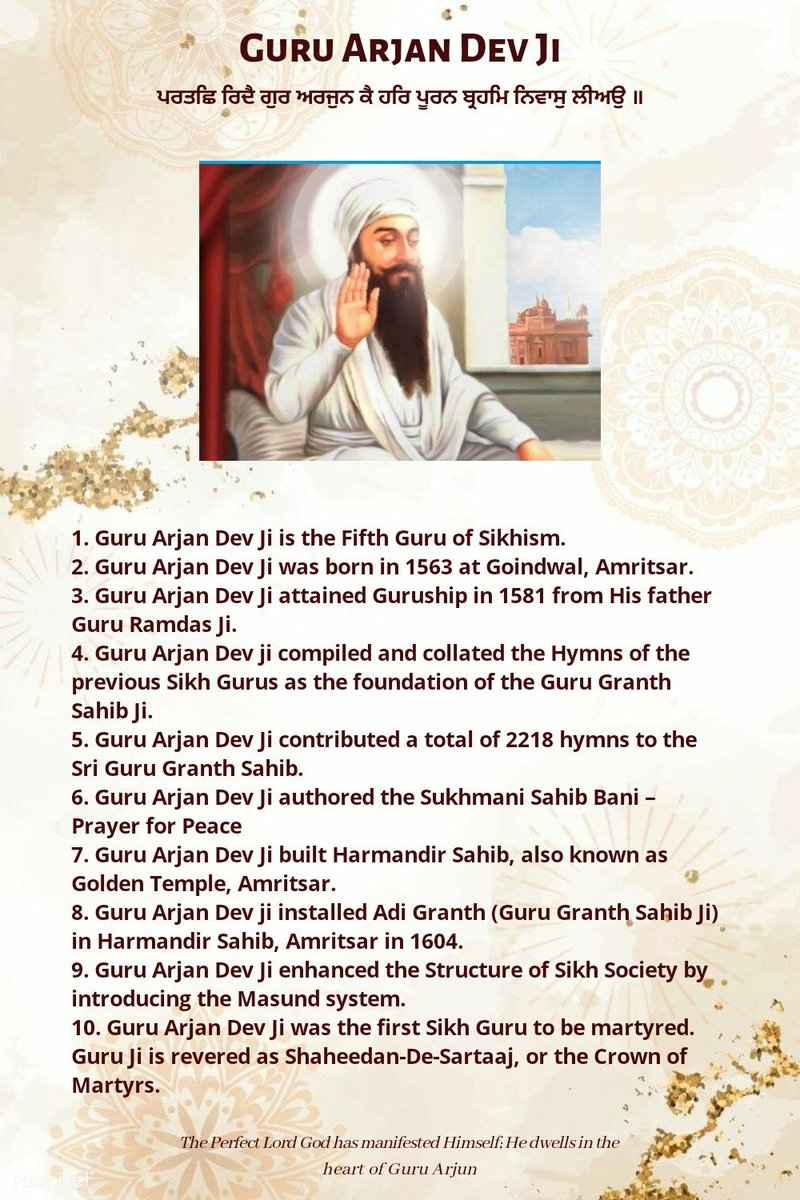 Prakash Parv of Guru Arjan Dev ji ❤️ #GuruArjanDev #Sikhs #Waheguru #goldentemple #Punjab #Delhi