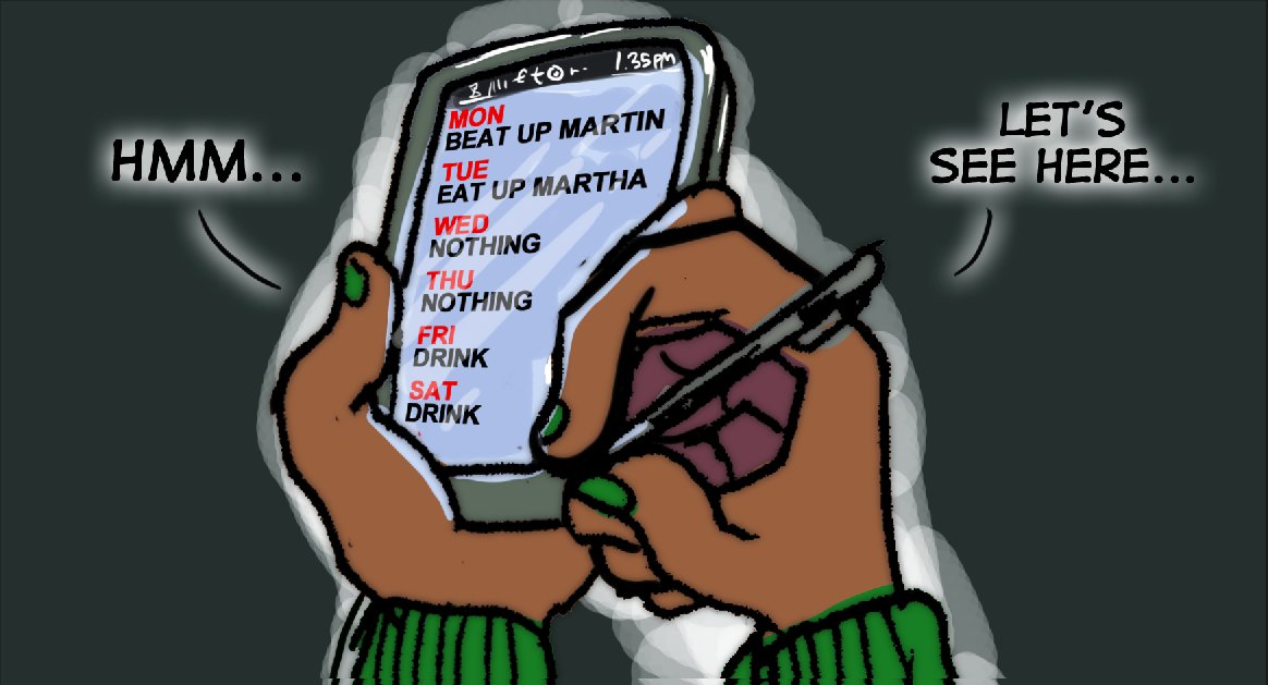 wildmooseking's tweet photo. Modern Mishaps of Dan comics have ons of sneaky Simpsons references, wait until I write the strip where Dan skips church. #MishapsofDan #TheMishapsofDan https://t.co/RboXQKuPdt