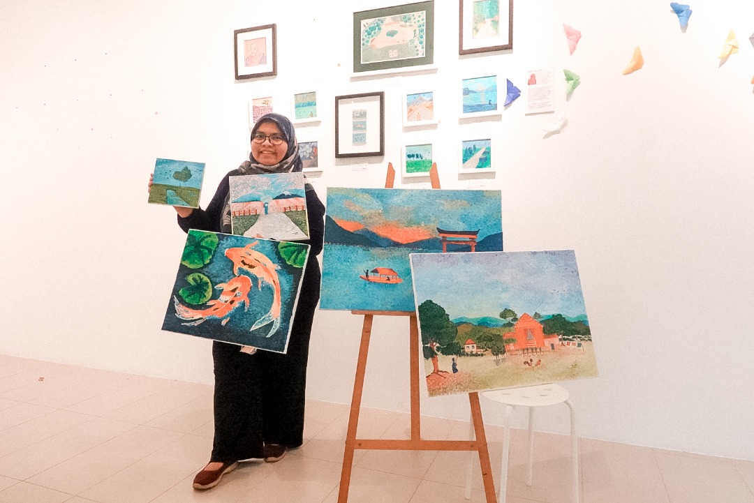 mimisalleh's tweet photo. Started practising #pointilism using brush and acrilic with a smaller canvas on 11 April. Manage to finish 5 paintings by 22 April. 

Tq Kak @emilayusof for your guidance https://t.co/WMzMqajzXp