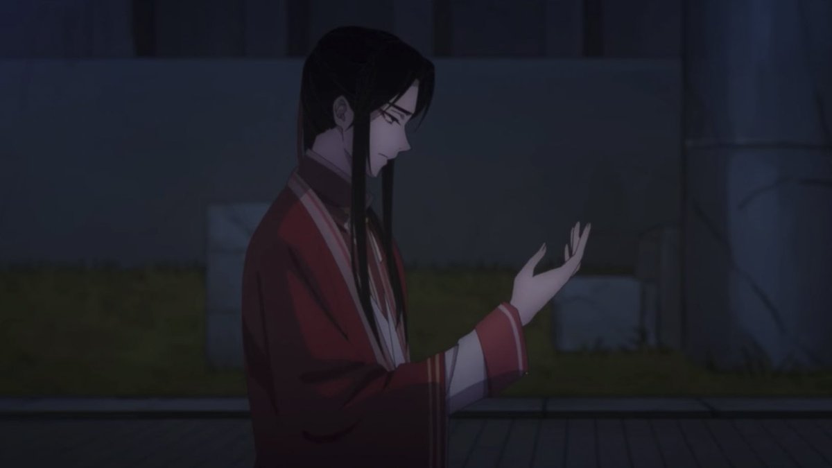 hualinghe's tweet photo. you know what makes donghua hua cheng/san lang the best? 

the way he is portrayed. it genuinely captures how important xie lian is to him https://t.co/DyRT7kcFOh