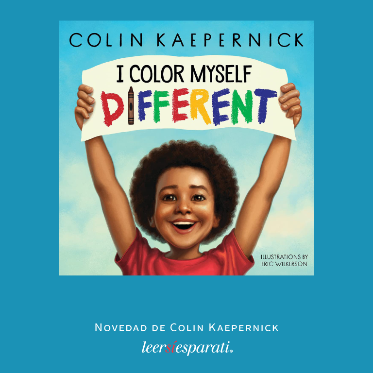 Leersiesparati's tweet photo. Novedad de Colin @Kaepernick7. “I Color Myself Different”, 'una alegre oda a las vidas de negros y morenos basada en hechos reales de la vida del joven Colin'. De @Scholastic con ilustraciones de #EricWilkerson. #Leer #Escribir #Libros #IColorMyselfDifferent #FelizSábado https://t.co/WXyoDrFDm7