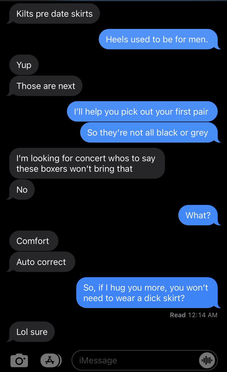 TalkerShyte's tweet photo. I just needed someone else to witness this. #why #dickskirt #boxerkilt #wtf #thisismylife #funnyconvos https://t.co/2J0x6lyJFd
