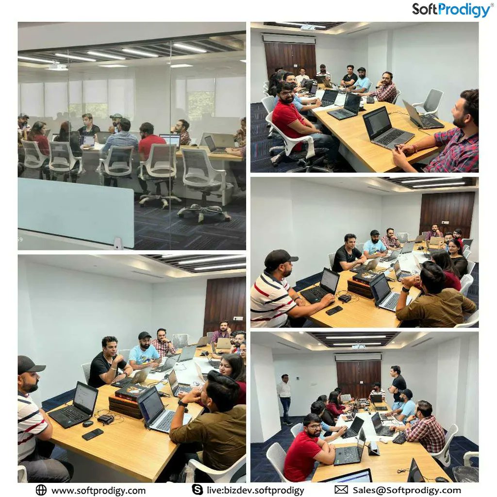 SoftProdigy's tweet photo. We had missed office meetings, brainstorming, and problem-solving sessions due to COVID pandemic and WFH. We are glad to see a room full of brilliant brains discussing the future roadmap and resolving current bottlenecks.
#SoftProdigians Rocks!!!
#backtooffice #SoftProdigy https://t.co/efqwRG7aTi
