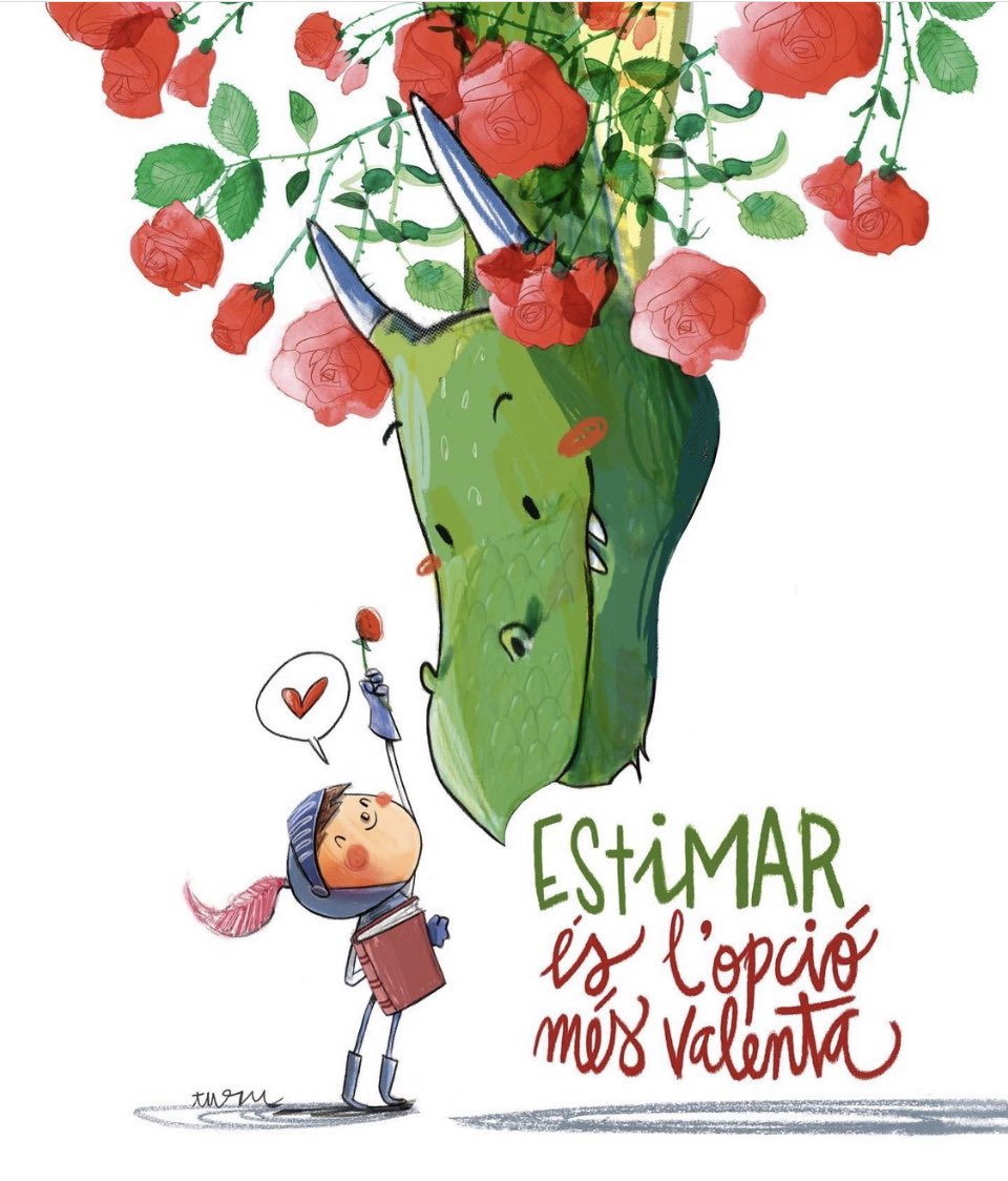 Feliç diada de Sant Jordi 📚🐉❤️
Ús desitjo moltíssims bones lectures acompanyats de molts capullos!