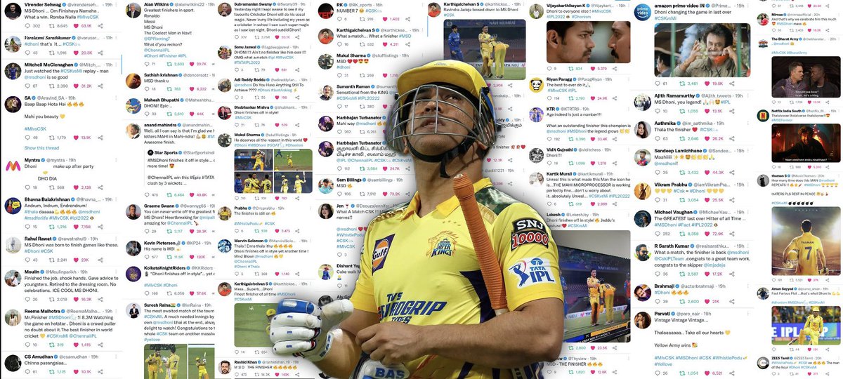 CSKFansOfficial's tweet photo. The yellove for @msdhoni tugs at our heartstrings.🥳✨

Edited by @7Deepakdhoni 
#Whistlepodu #Dhoni @msdhoni https://t.co/tmiscAKqwg