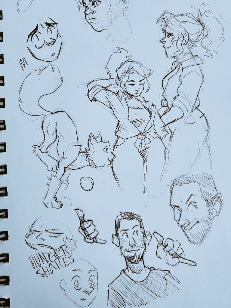 Found an old sketchbook, circa 2017-2018 