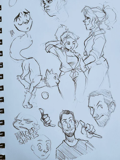 Found an old sketchbook, circa 2017-2018 