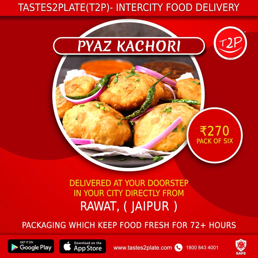 Tastes2Plate's tweet photo. Order #PyazKachori directly from #Rawat #Jaipur and get it delivered directly at your doorstep!
#Tastes2plate #Pune #Kolkata #Bangalore #Delhi #Mumbai https://t.co/tjZ0NI4Al0