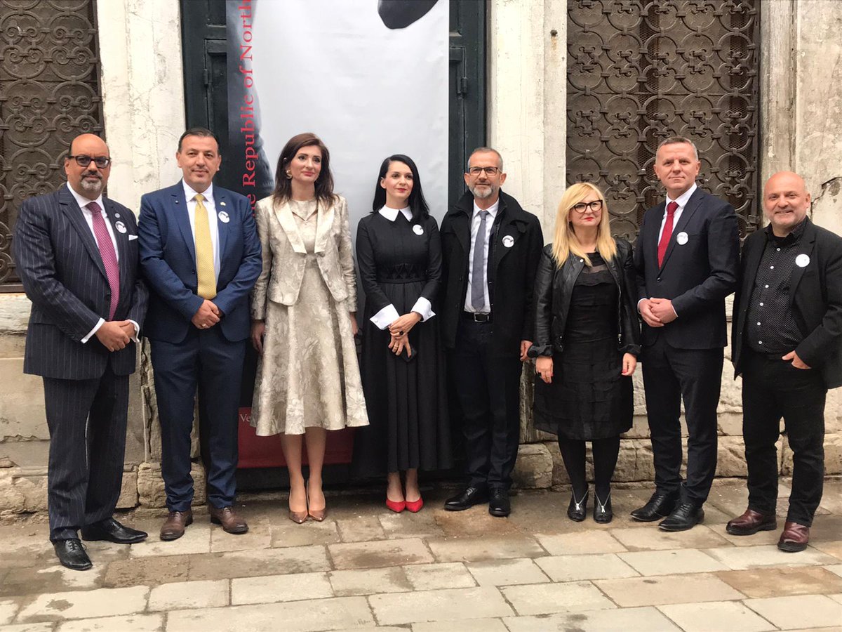 Honored to officially open the Paviglion of North Macedonia at Venice Biennale, with theme Landscape Experience by Robert Jankulovski and Monika Moteska. Let the show begin!