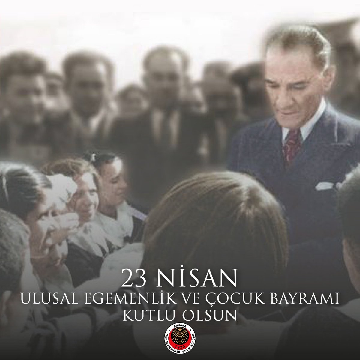 Ulu Önder Mustafa Kemal Atatürk'ün tüm dünya çocuklarına armağanı olan 23 Nisan Ulusal Egemenlik ve Çocuk Bayramımız kutlu olsun.