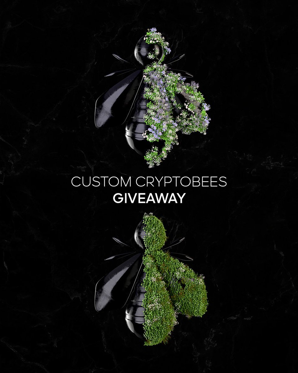 guerlain_nft's tweet photo. #CRYPTOBEE Giveaway 💫

To thank you for your support, we've decided to airdrop 2 CUSTOM CRYPTOBEES.

If you own a Special, Rare or Regular cryptobee, you're in with a chance! A snapshot will be taken on Monday 25th.

One bee = one chance to win. 
#Airdrop #Giveaway #NFT https://t.co/ycEbIXQaGT
