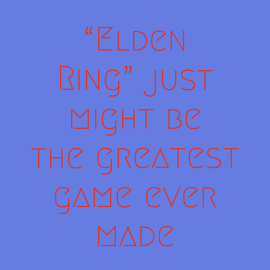 After not only meeting but surpassing the massive hype surrounding it and with not much competition in its way after “Breath of the Wild 2” was delayed, it seems the Game of the Year award is all but locked for “Elden Ring.” By Sports Editor Justin White: therip.com/reviews/2022/0…