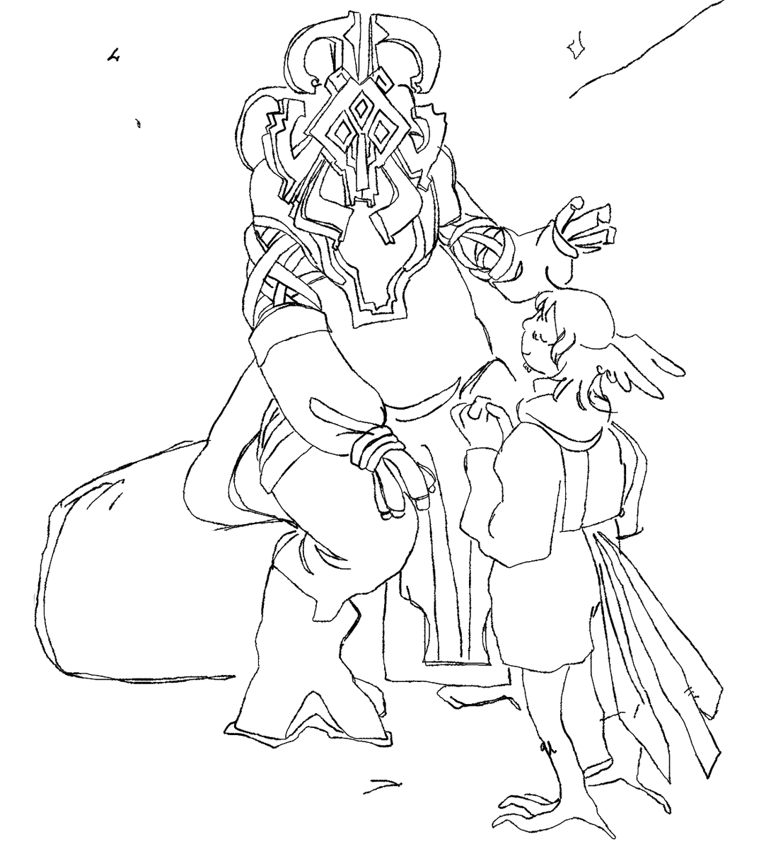 outer wilds spoilers / ew spoilers

low hanging comparisons this is all im making for this. but just know when i can i AM making actual good art of [mumbling]. i have to 