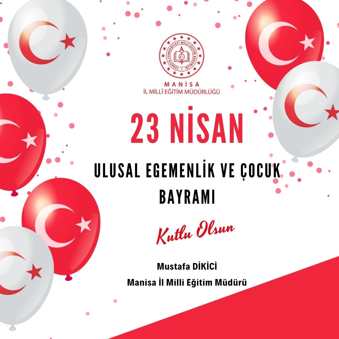 il_mem_45's tweet photo. Heyecanla, umutla, coşkuyla... Nice 23 Nisan'lara... 🇹🇷

🇹🇷2⃣3⃣ Nisan Ulusal Egemenlik ve Çocuk Bayramı Kutlu Olsun🎈🎈
@tcmeb @mdikici45 https://t.co/iSBbAeKGBp