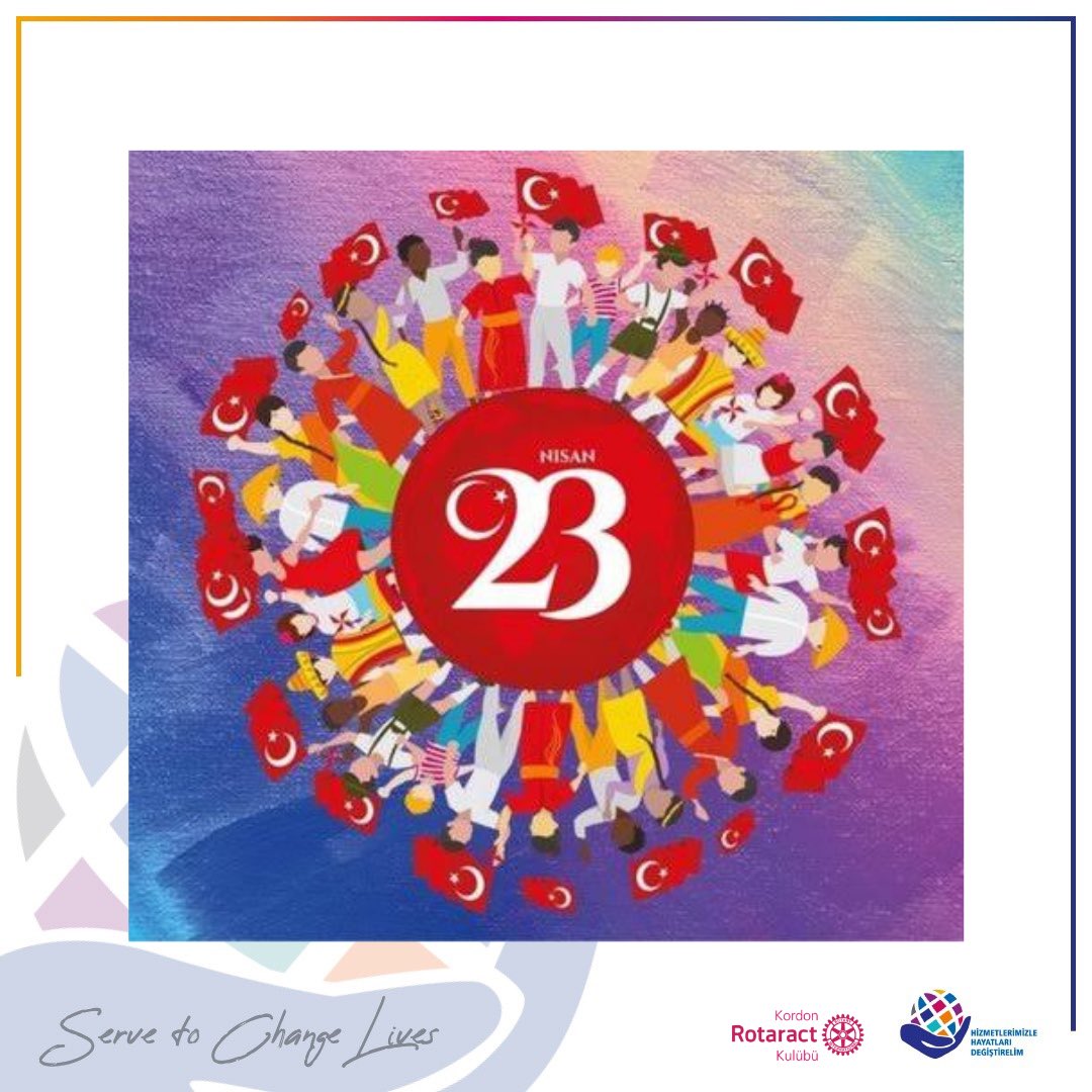 KordonRotaract's tweet photo. 23 Nisan Ulusal Egemenlik ve Çocuk Bayramı Kutlu Olsun

#rotary #rotary2440 #rotaract #rotaract2440 #servetochangelives #hizmetlerimizlehayatlarıdeğiştirelim https://t.co/CjAf8rpm0Y