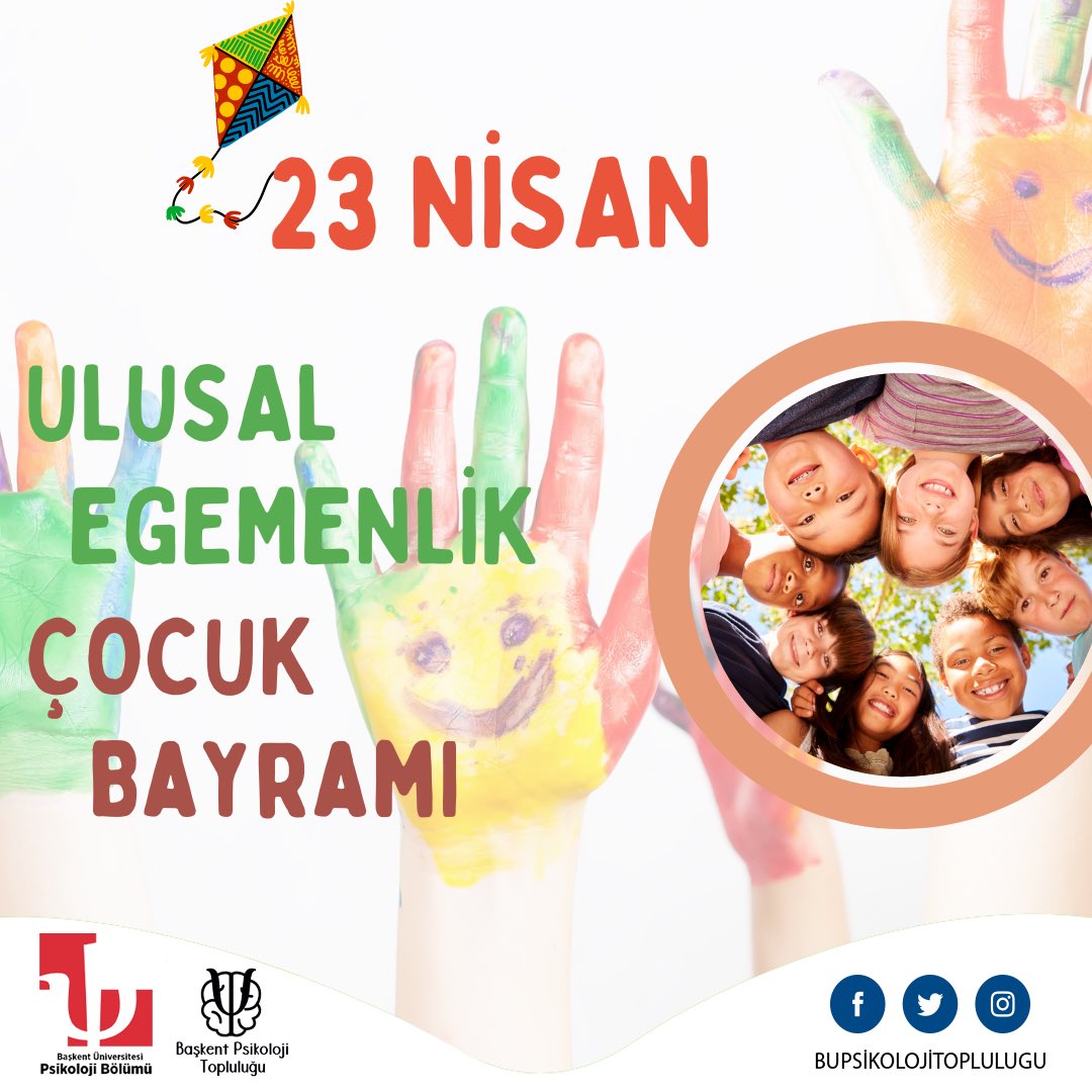 PsyCbaskent's tweet photo. Çocuk olmak bağımsız ve özgür olmaktır.

Bağımsızlığa ve özgürlüğe adanan bir yaşamdan, çocuklara armağan edilen bir bayram... https://t.co/fm1rKF18WD