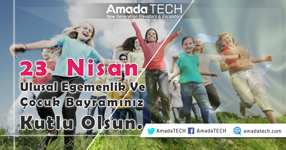 AmadaTECH's tweet image. Gazi Mustafa Kemal Atatürk’ün çocuklara armağan ettiği #23Nisan Ulusal Egemenlik ve Çocuk Bayramı kutlu olsun🇹🇷
#AmadaTECH #Asansor