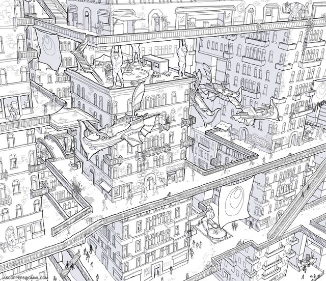 Sharn, a Middle Ward by PenAndInkAndComics 