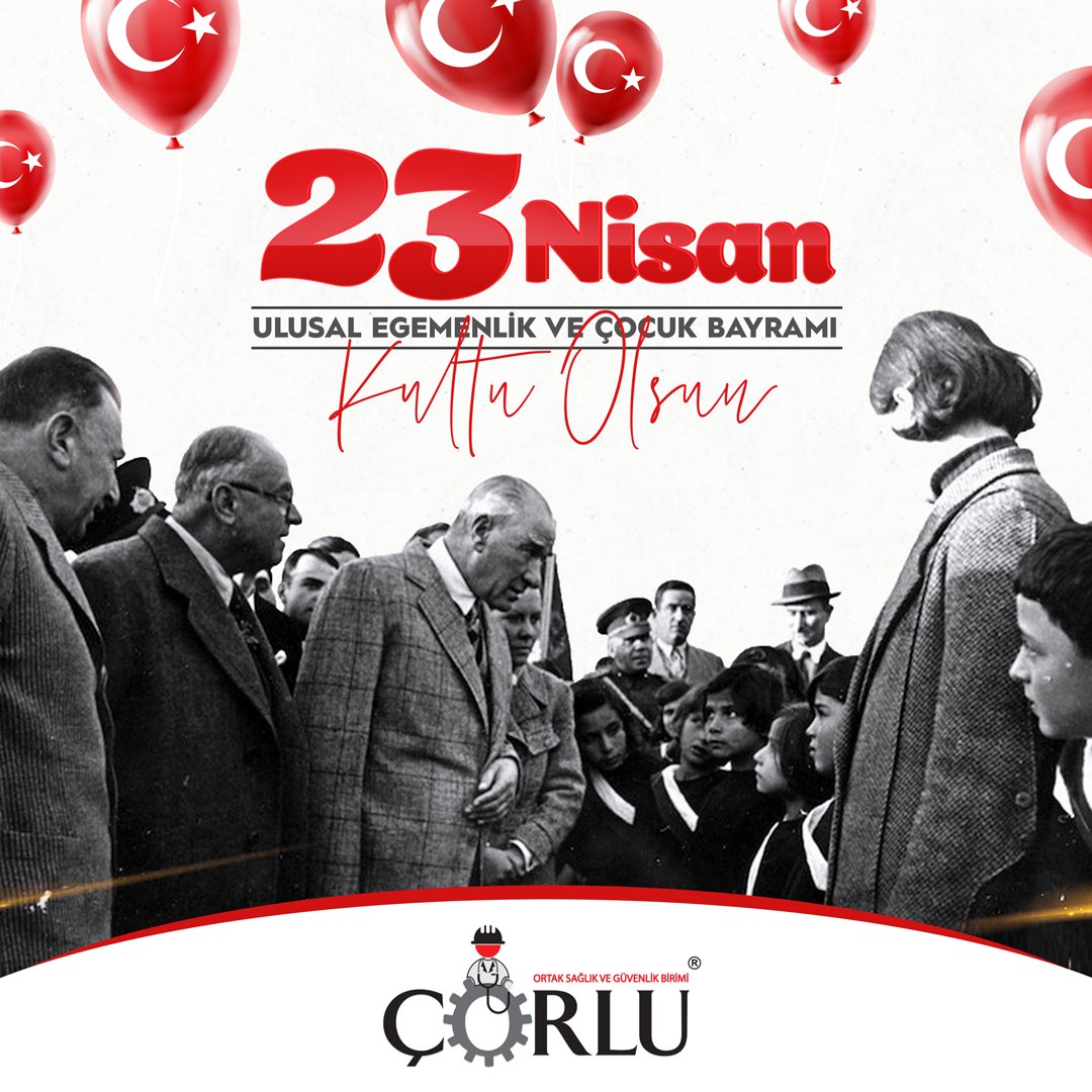 23 Nisan Ulusal Egemenlik ve Çocuk Bayramını kutluyor, bugünü çocuklara armağan eden Gazi Mustafa Kemal Atatürk'ü saygı, sevgi ve minnetle anıyoruz.