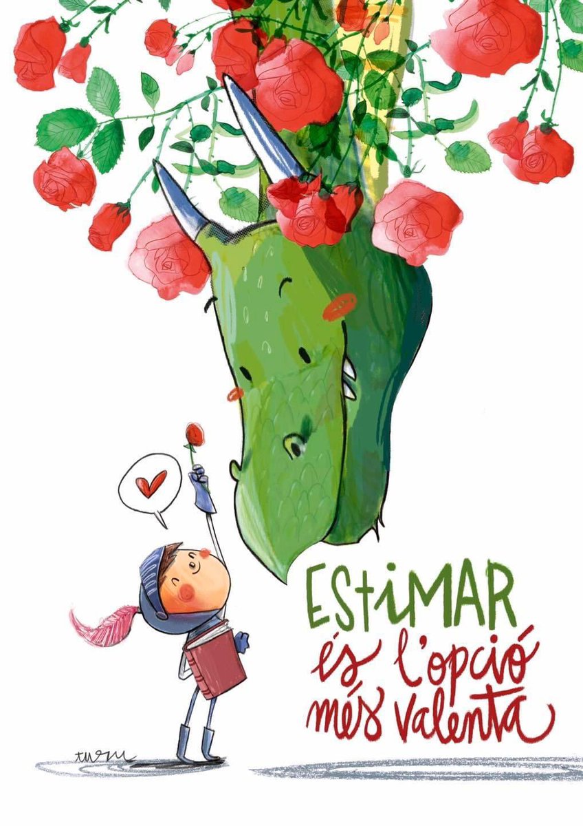 joanferrr's tweet photo. Un llibre obert és un cervell que parla; tancat, un amic que espera; 
oblidat, un ànima que perdona; destruït, un cor que plora... (Proverbi hindú)

Feliç Diada de Sant Jordi i estimeu molt avui i sempre!! 🌹📚 https://t.co/QkWOUT3wQ6