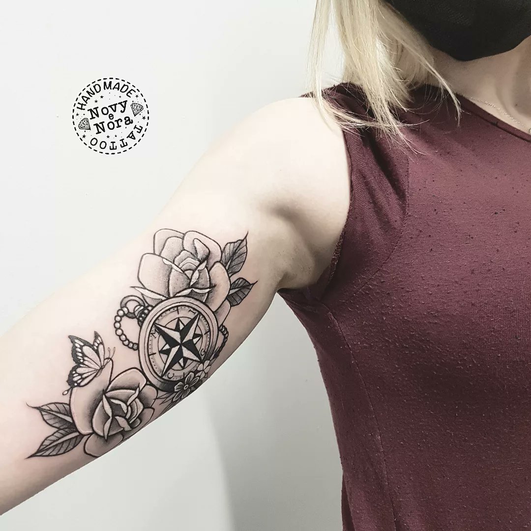 Humanity Tattoos  Looking for a tattoo that symbolizes guidance and  direction Consider a north star compass tattoo This tattoo can represent  your hope for finding your way in life or simply