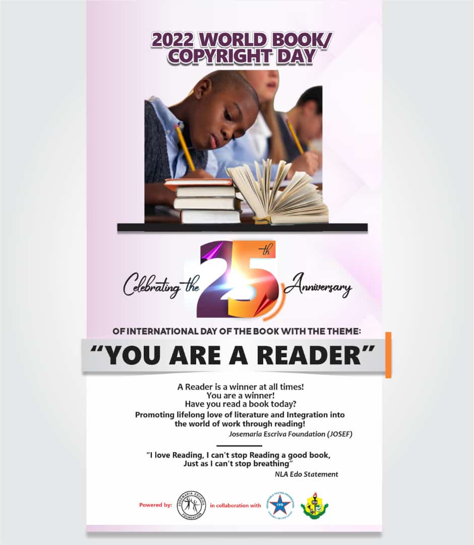 Today is #WorldBook/Copyright day. It is the day of celebrating books and preservation of its contents. Encouraging every hand to hold books and not guns because it is rightly said that "knowledge is power" and with "power comes great responsibility."
#EndASUUStrikeNow
#Obaseki