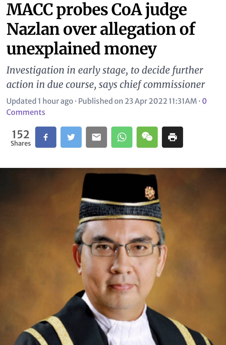 DrThanussha's tweet photo. Nazlan yang jatuhkan hukuman ke atas Najib.

Sekarang tiba-tiba Azam Baki nak siasat Nazlan pula.

Trend intimidasi dan manipulasi ke? 

Apa lah yang nak jadi dengan negara kita ni?

Berapa kali Rakyat kena turun protes? https://t.co/oyqPMjKcxL