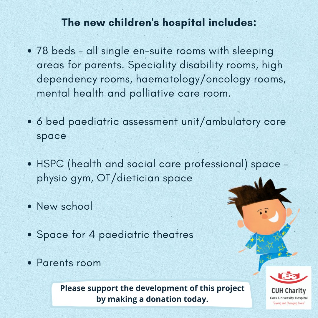 Munster needs a children’s hospital. It’s needed one for years. And your kindness and compassion can make this dream a reality @CUH_Cork. Too often families are forced to split while one parent travels to Dublin with a sick child. ow.ly/aEVb50IPACg #childrenshospital #cork