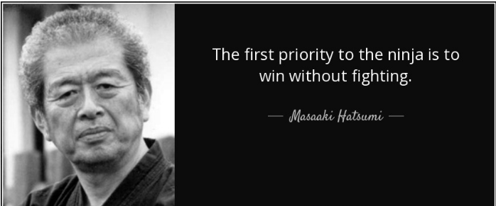 That's what Ninja's are all about :)