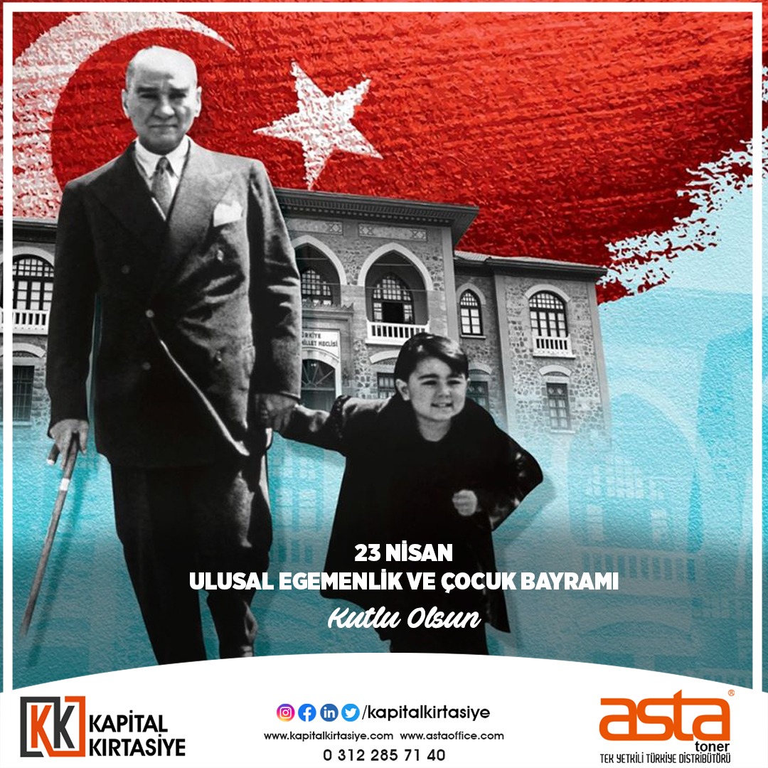 23 Nisan Ulusal Egemenlik ve Çocuk Bayramı kutlu olsun 🇹🇷🌼

#23nisanulusalegemenlikveçocukbayramı #atatürk #armağan #kapitalkırtasiye #ankara
