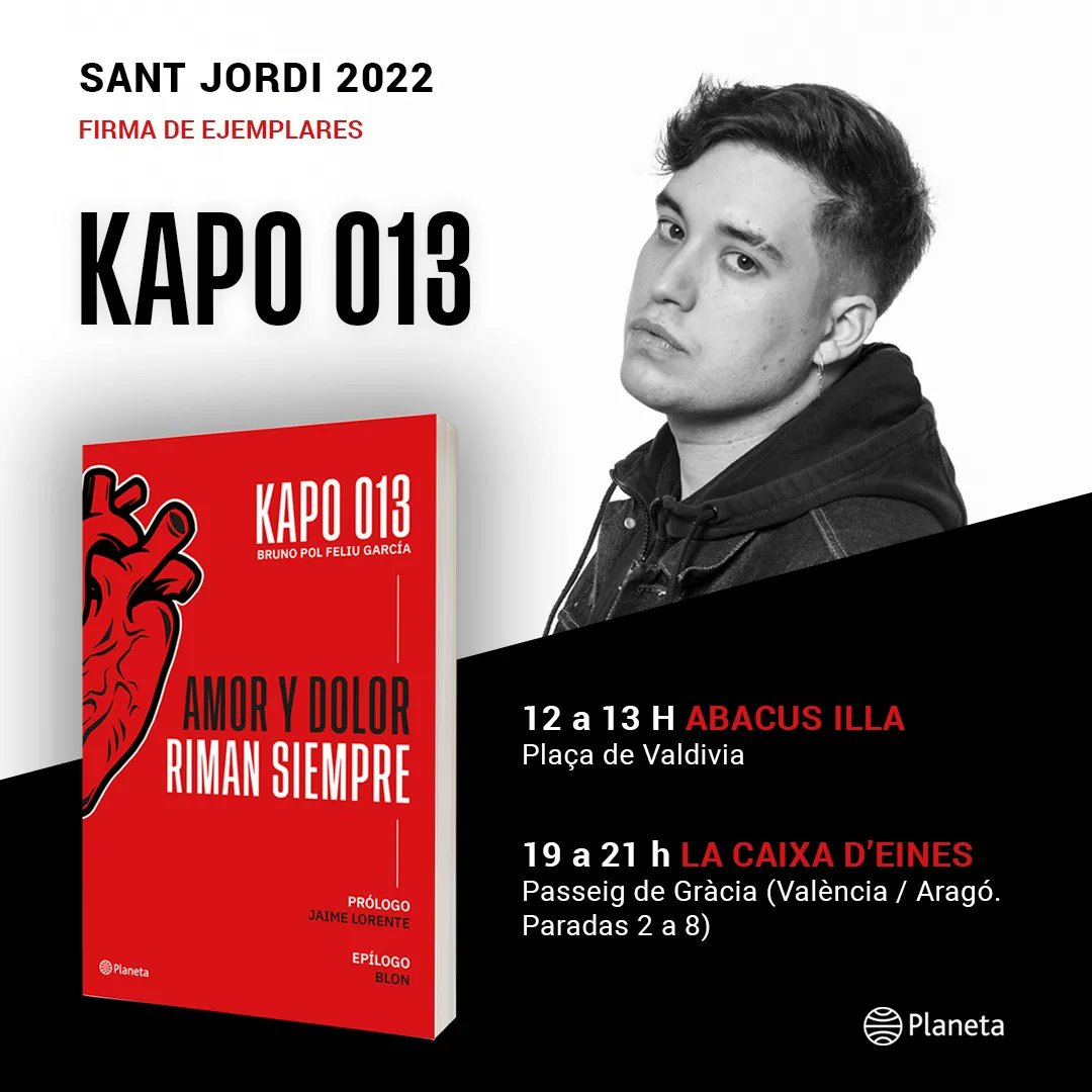 kapo013's tweet photo. La cara de un niño que va a firmar libros en Sant Jordi. Ens veiem en unes hores Barcelona 🥰🥰🥰 https://t.co/uSq2xSw6hV