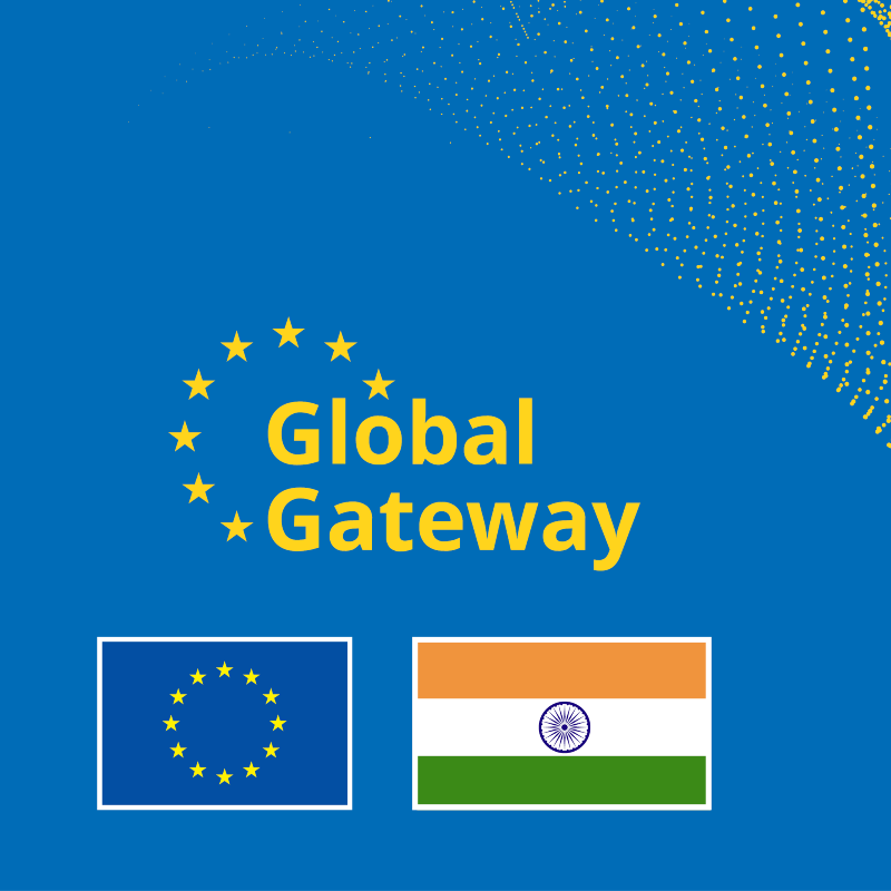 vonderleyen's tweet photo. Let’s take our 🇪🇺🇮🇳 partnership forward. It means: 
 
• Negotiating ambitious trade and investment agreements
• Connecting the world with #GlobalGateway
• Driving the digital revolution
• Fighting climate change, achieving a just energy transition