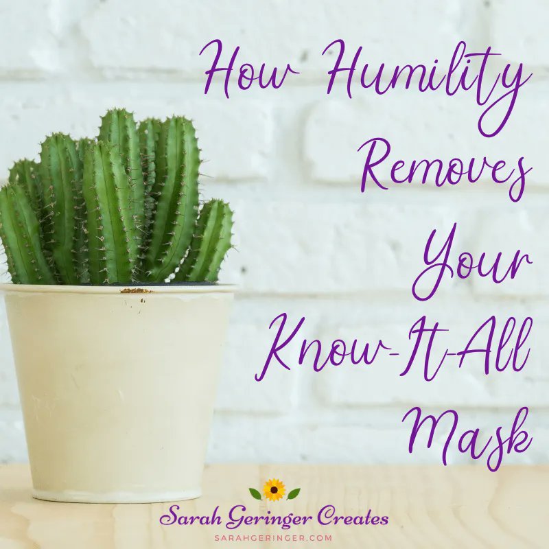 SarahLynneCR's tweet photo. I am a recovering know-it-all. Learn more here: https://t.co/cjIHHWDftB via @SarahGeringer #humility #humble #lessofme https://t.co/1sBtCKO53g