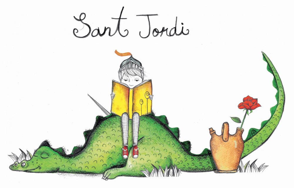 JoanFerranCalve's tweet photo. Feliç Sant Jordi a tothom! Especialment a la princesa més important de la meva vida @sareta_138 🌹🌹🌹📖📖📖 T'estimo!!! https://t.co/gNvkkRVKJg