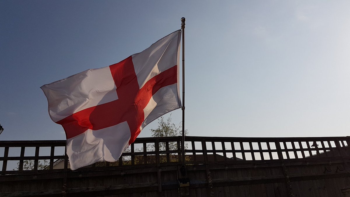 Flying the flag for England. #StGeorgesDay  This royal throne of kings.......#ShakespeareDay