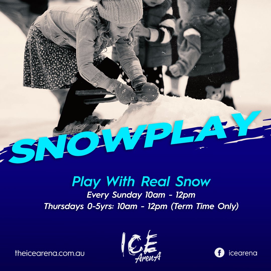 IceArenA's tweet photo. What's on for the weekend?

Come to our Snowplay session 10am-12pm on Sundays - throw snowballs, sledge and experience the magic of real snow. 

For 0-12yrs. $15 ticket.

Book online: 
https://t.co/1dF8C4VIoz https://t.co/buwk2kV44N