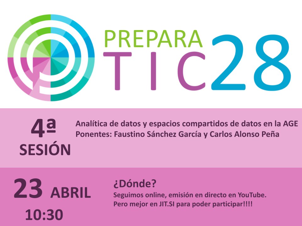 preparatic's tweet photo. 📢📢 Estos son los detalles para la cuarta sesión de las #TICTalks de #PreparaTIC:

📅 23 Abril 
🕚 10:30 am
🎙️ Jitsi (participar): https://t.co/0ZToXUaZnP
       👉contraseña: langostino
🖥️ YouTube (sólo visualizar): https://t.co/9xKRatDc0v

¡Os esperamos! https://t.co/hRqD99KrNS