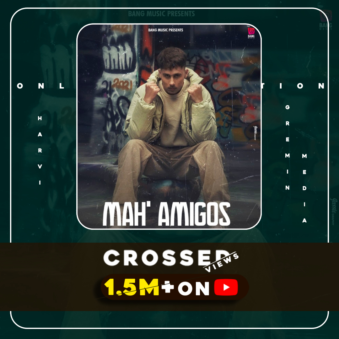 Greminmedia's tweet photo. Mah' Amigos Crossed 1.5 #million Views on #youtube
.
https://t.co/qFochOyWT8
.
#harvimusic #harvi #mahamigos #newsong
#greminmedia #bangmusic https://t.co/YRZFmy0SsT