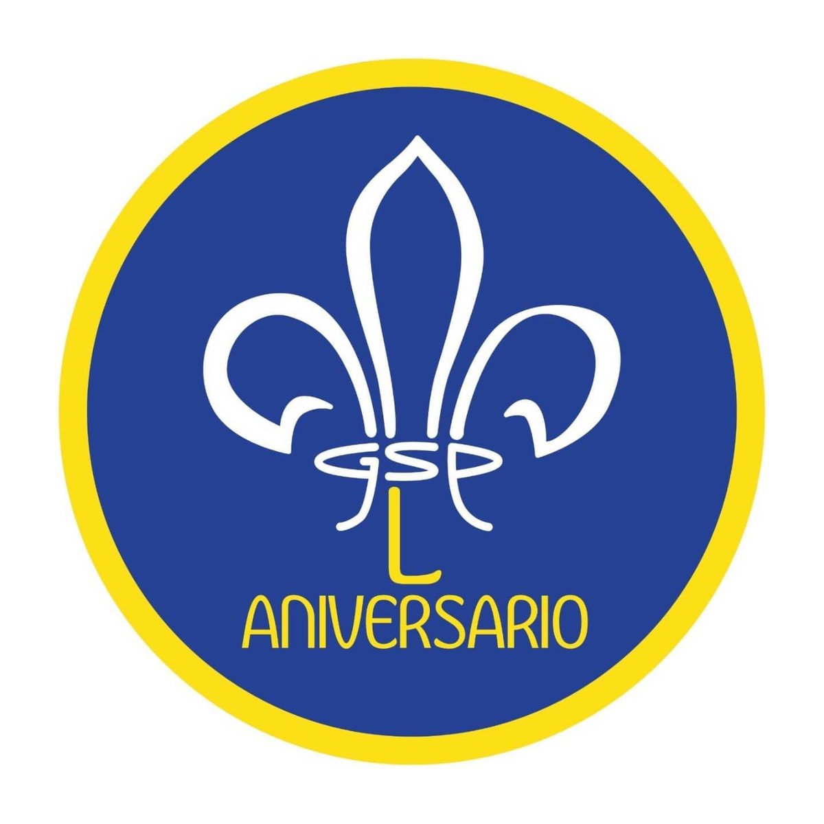 ⚜️ 💙💛💙 Hoy es día de celebración #50AniversarioGSP <a href="/gspisuerga92/">Grupo Scout Pisuerga</a> #scout #SanJorge 🏕🎇🎂🥂🎼 💙💛💙 ⚜️