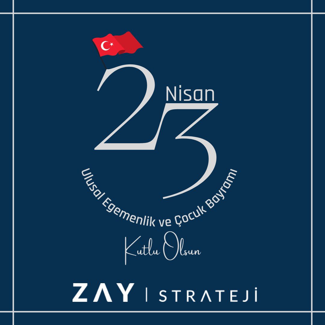 Ulu Önder Mustafa Kemal Atatürk’ün tüm çocuklara armağan ettiği #23Nisan Ulusal Egemenlik ve Çocuk Bayramımız kutlu olsun!