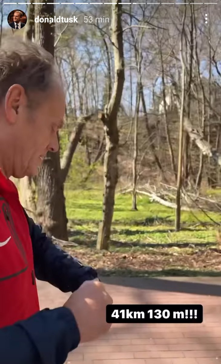 CichonAlicja's tweet image. Jak tam, panie @MorawieckiM kondycja? 
Bo .@donaldtusk pyknął tak przy sobocie 42 km z kawałkiem.