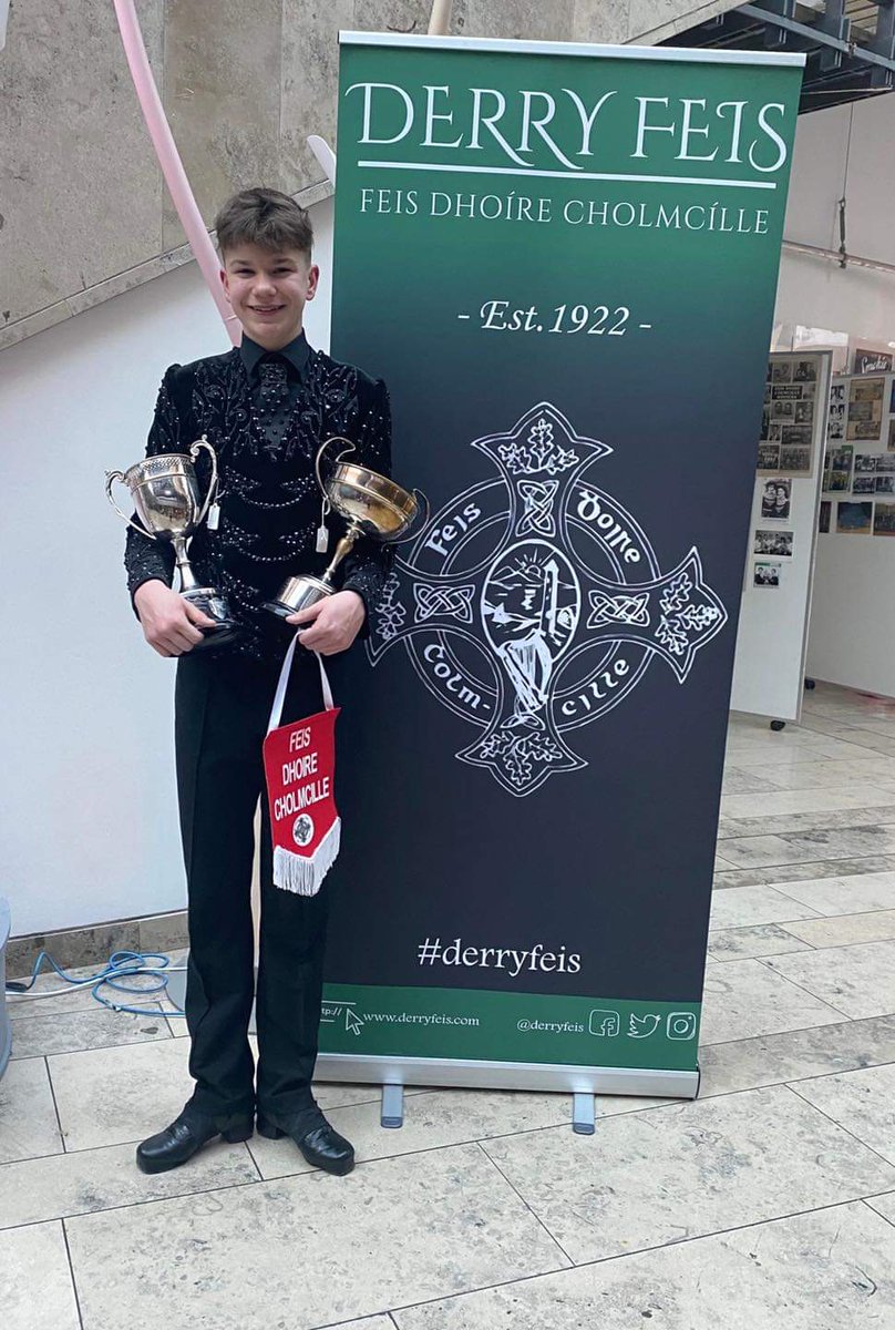 Ben Farren, McCaul Academy. Winner of the U14 boys championship and winner of the 12-14 traditional set dance competition.

#derryfeis 
#derryfeis100