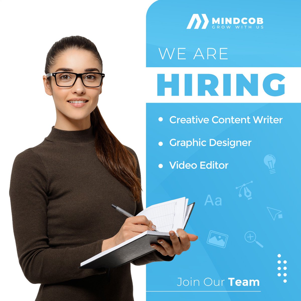 mindcobtwitt's tweet photo. Apply Now: https://t.co/yUu5bFM50r

#mindcob #hiring #internship #contentwriter #graphicdesigner #VideoEditing #graphicdesigning #contentwriting #recruit #recruiting #recruitment #joinourteam https://t.co/cnQZG8Uuni