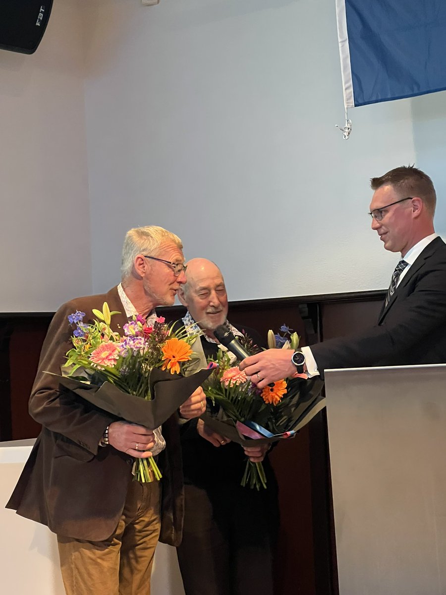 Wim de Wijs en Jaap van der Sluijs 50 jaar lid maar het kan nog langer, Kees van Loon 60 jaar lid!